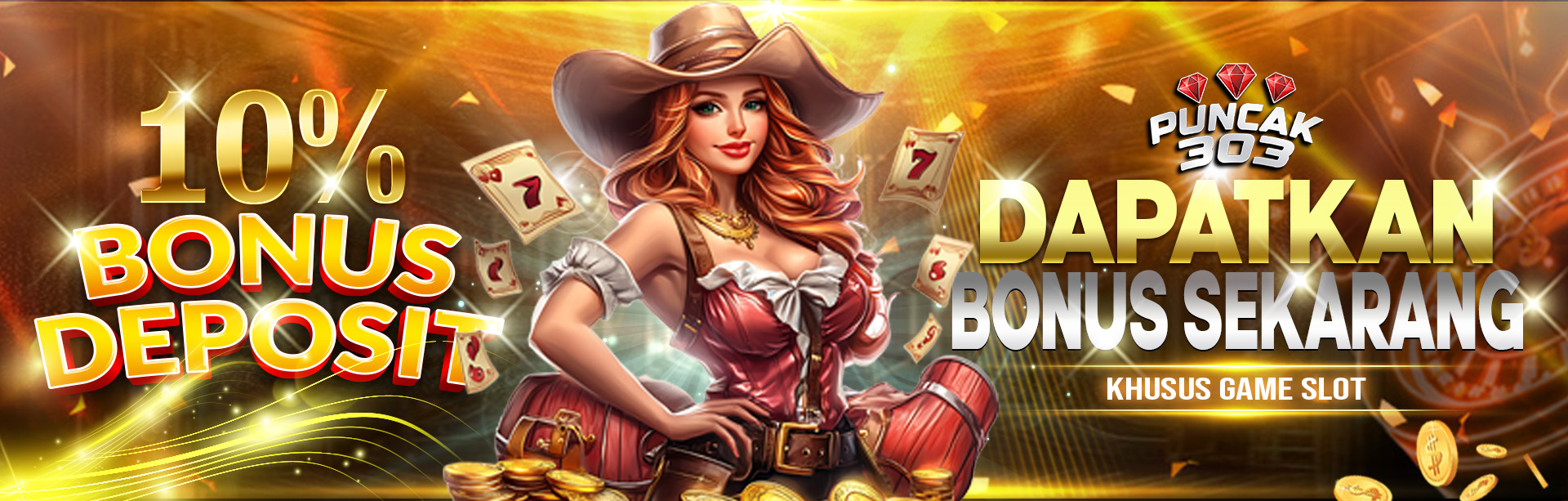 PUNCAK303 BONUS DEPOSIT HARIAN SLOT 10%