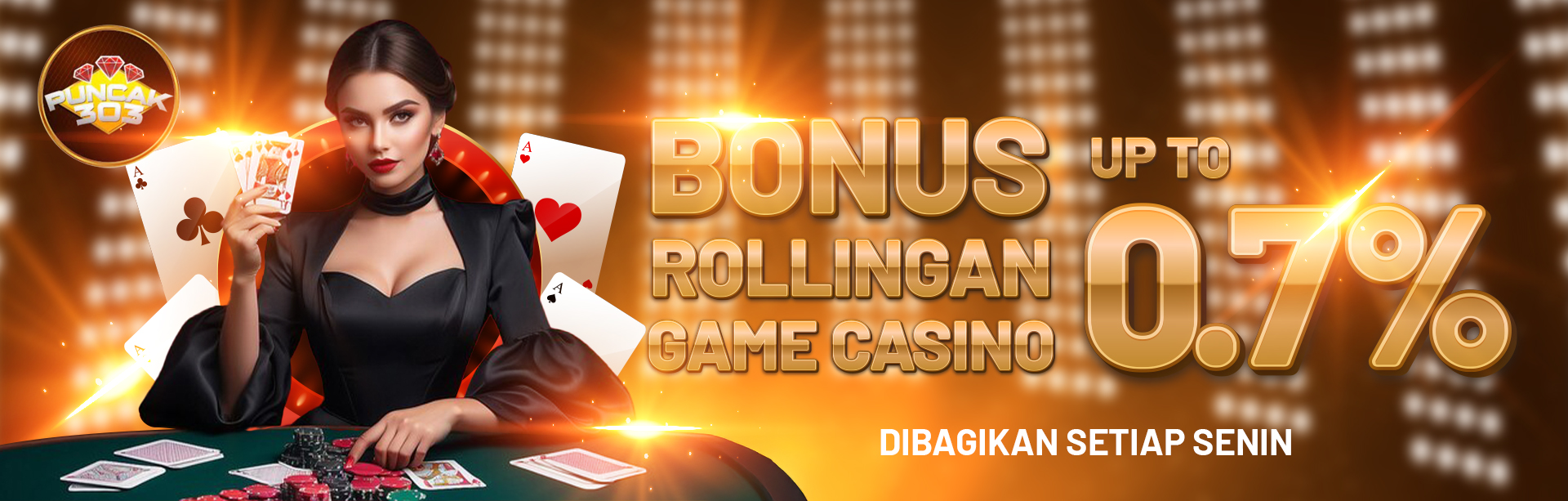 ROLLINGAN CASINO UP TO 0.7%