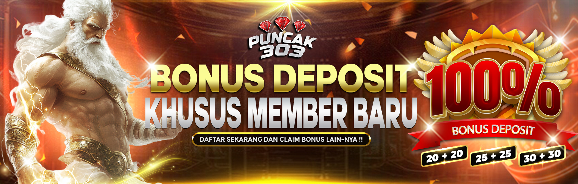 BONUS NEW MEMBER 100%
