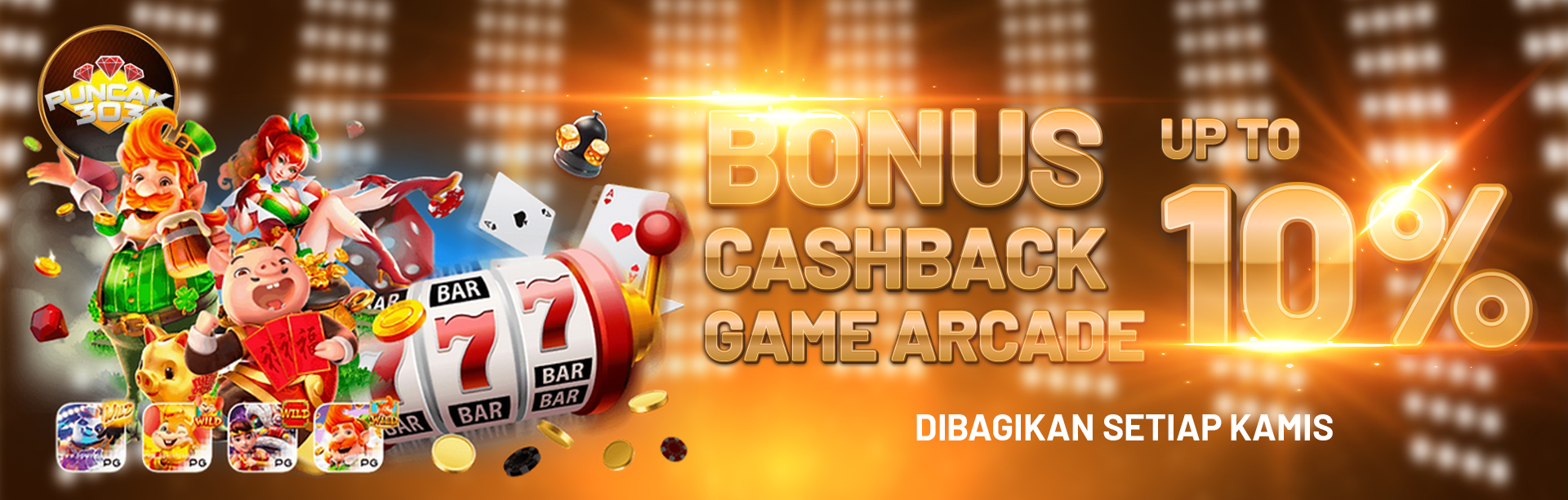 CASHBACK ARCADE UP TO 10%