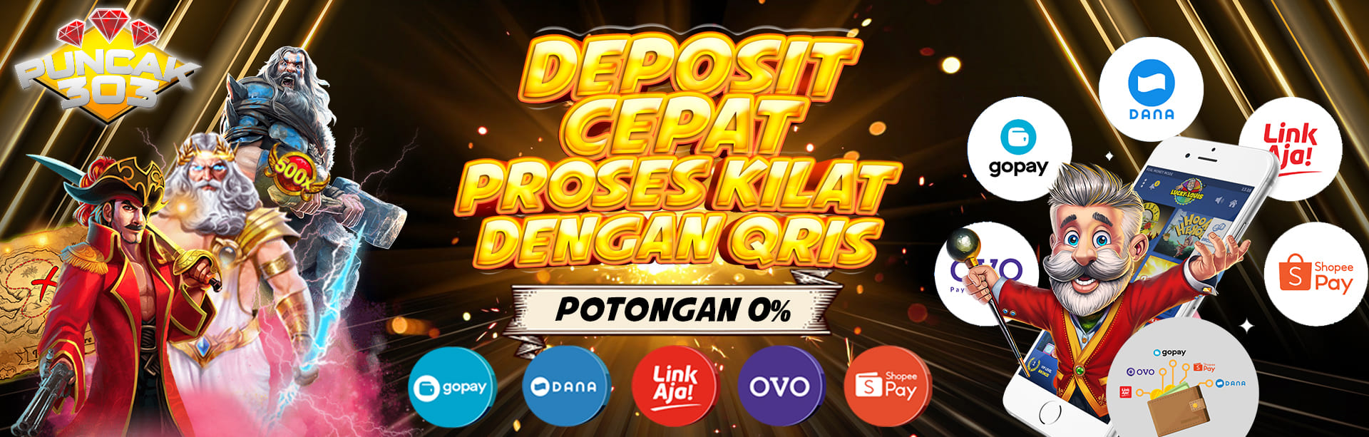 PUNCAK303 DEPOSIT SEMAKIN MUDAH PAKE QRIS POTONGAN 0%