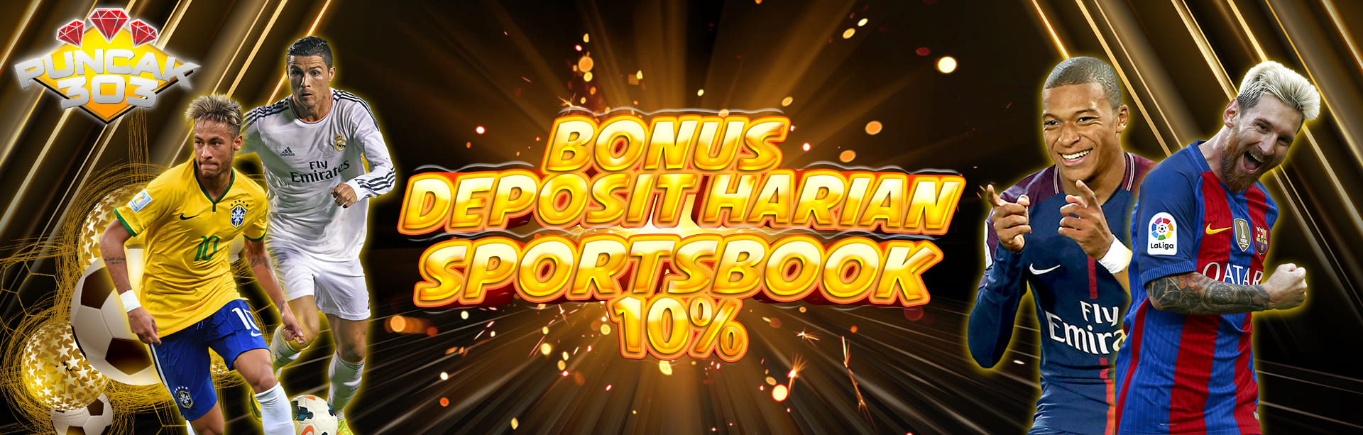 PUNCAK303 BONUS DEPOSIT HARIAN SPORT 10%